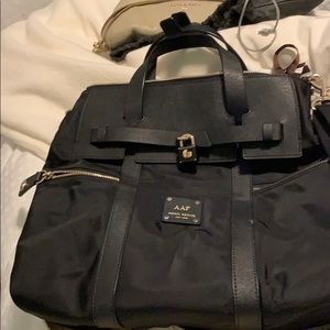 Henri bendel jet setter bag monogrammed “AAF”